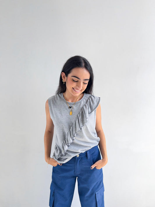 Blusa con faralaos caracas