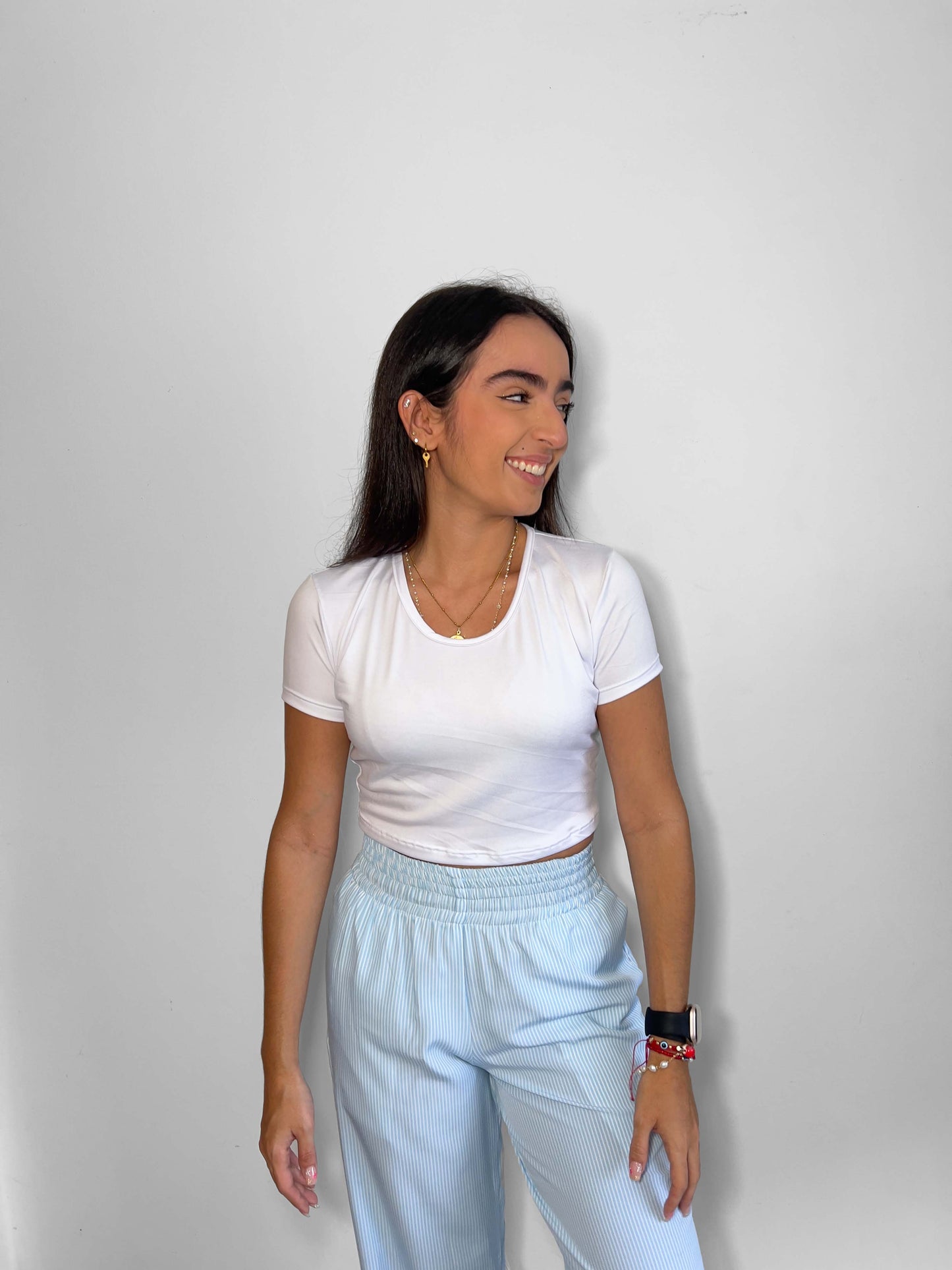 Blue Striped Pant