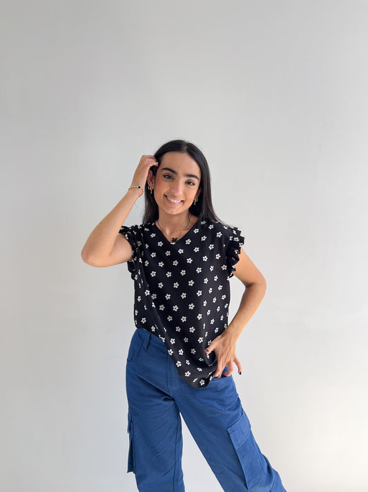 Amelie Blouse Estampada de Flores