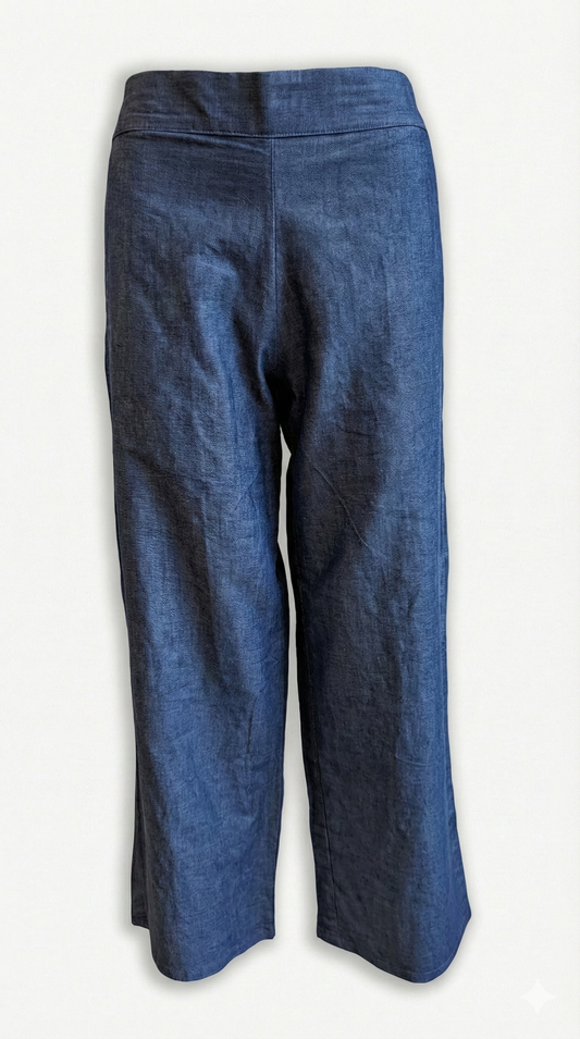 Pantalon chambray bota ancha ligero, frescura garantizada en Venezuela