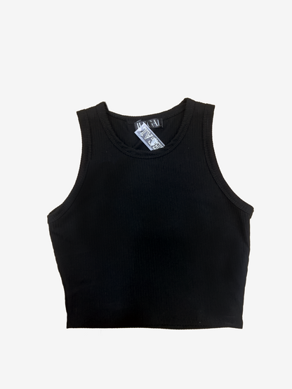 Crop Top Cuello Redondo