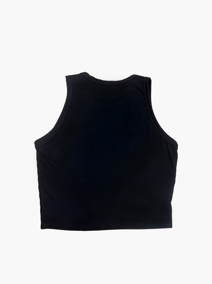 Crop Top Cuello Redondo