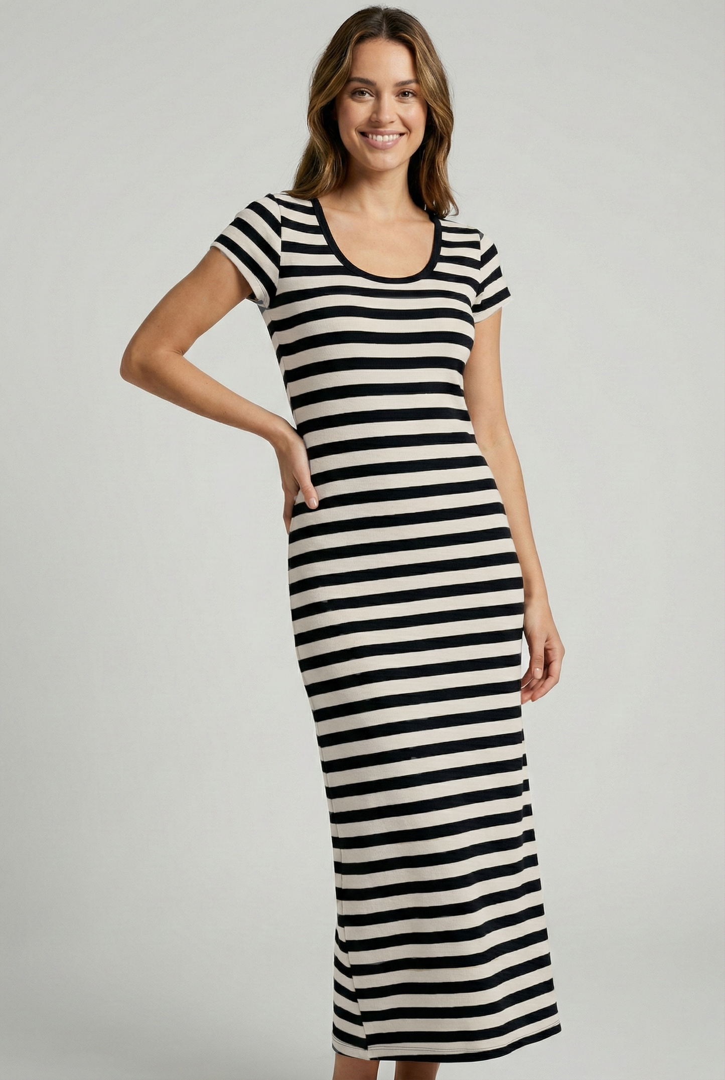 Vestidos largos casuales de rayas ideales para el sol de Caracas