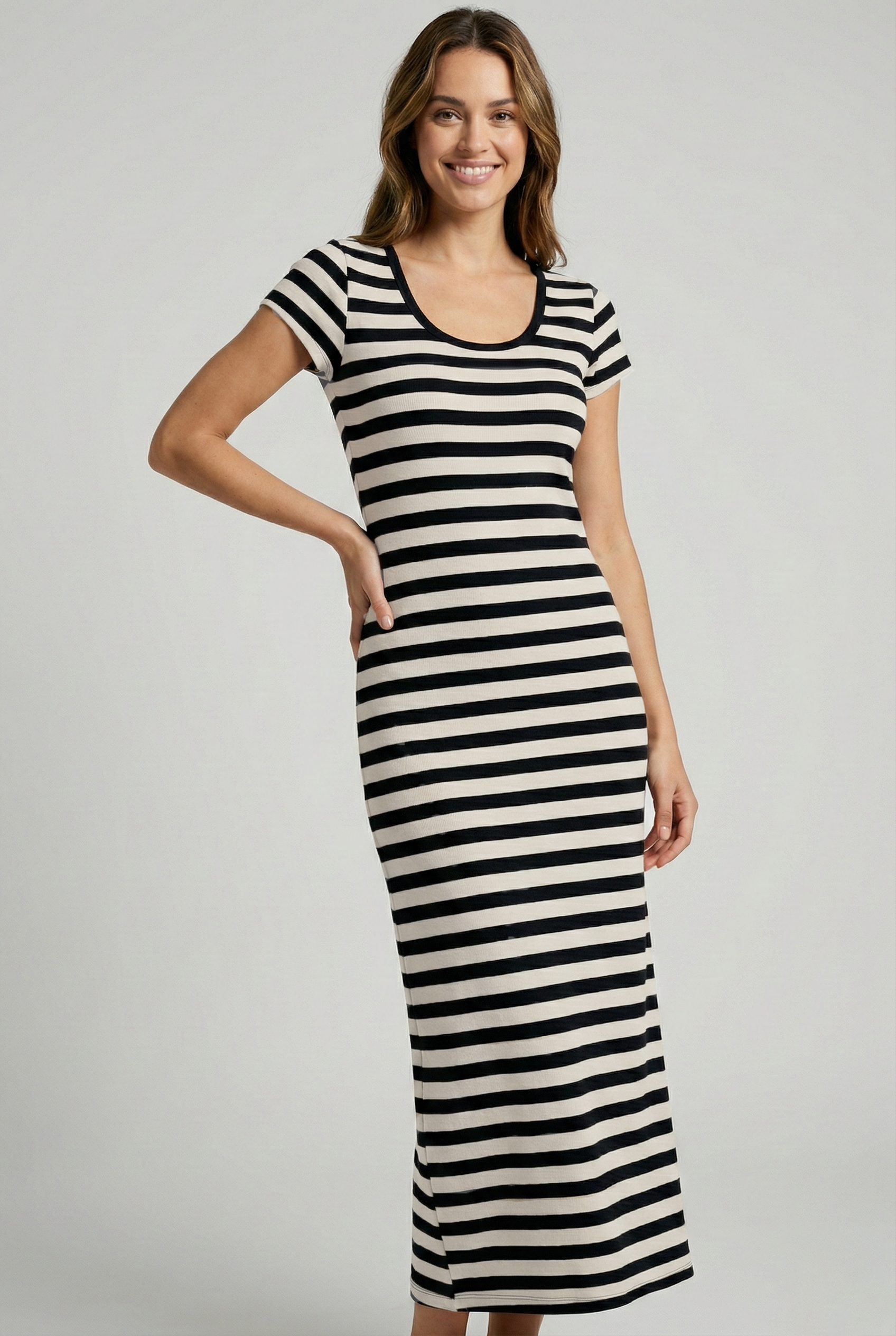 Vestidos largos casuales de rayas ideales para el sol de Caracas
