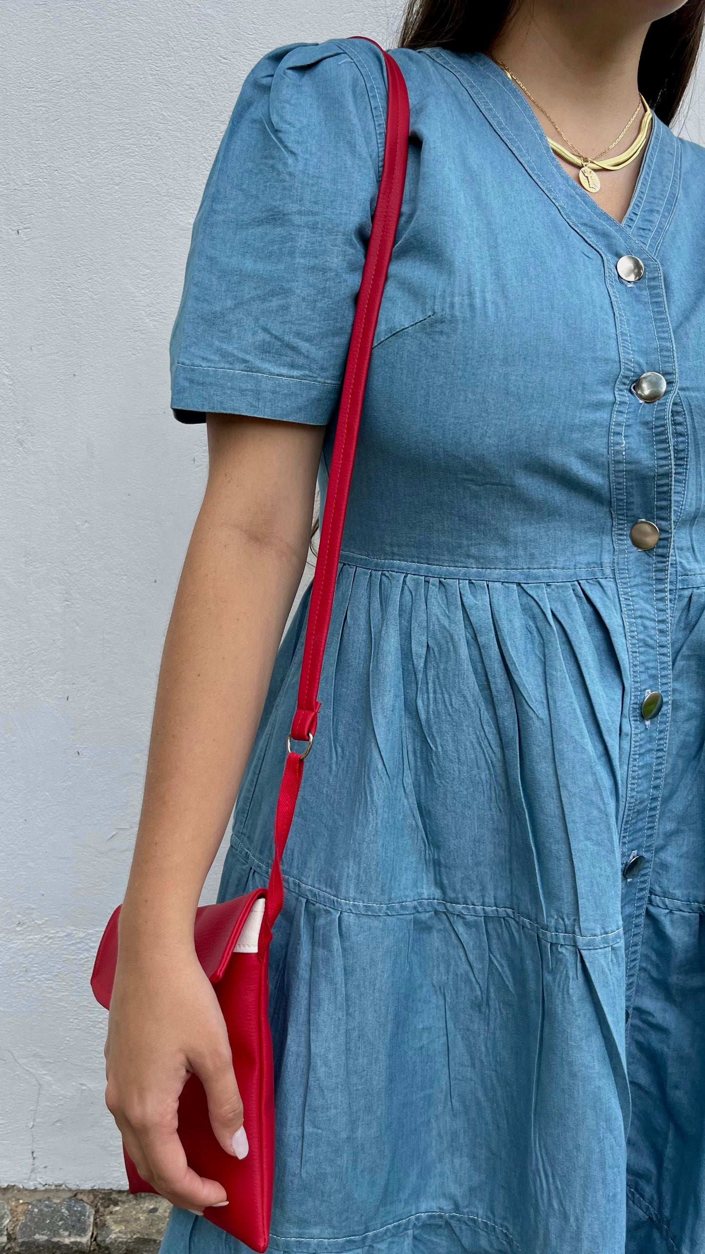 Chambray Midi Dress