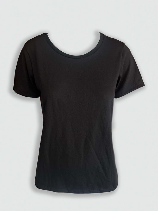 T-shirt para mujer Caracas fresca y ligera para outfits casuales negra