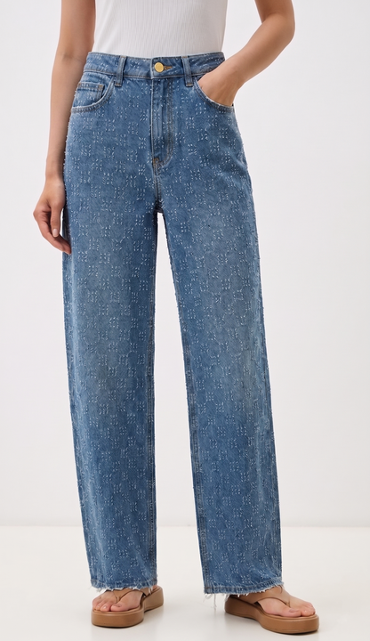 Brocado Jean Pant